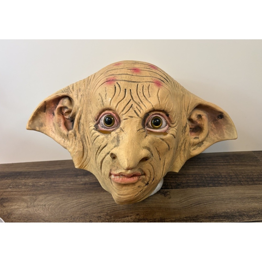 Harry Potter Dobby Latex Mask Elf Big Ear Long Nose Halloween Prop Costume
